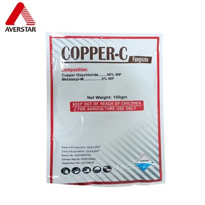 Copper Oxychloride 40% WP + Metalaxyl-M 5% WP  for Cucumber, Tomato, Potato, Grape and Citrus